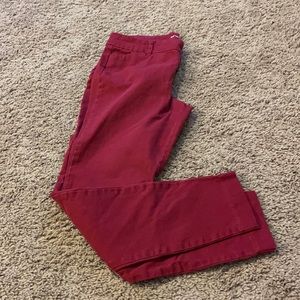 Old navy red pants